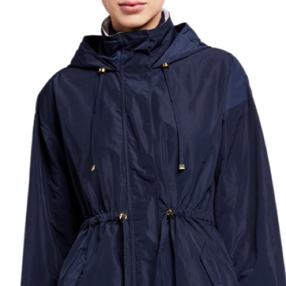 Barbour Women's Hooded Parka - Navy - Picture 2 of 7